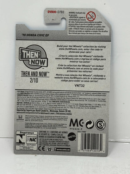 Hot Wheels Then and Now 1990 Honda Civic EF 1:64 Diecast White