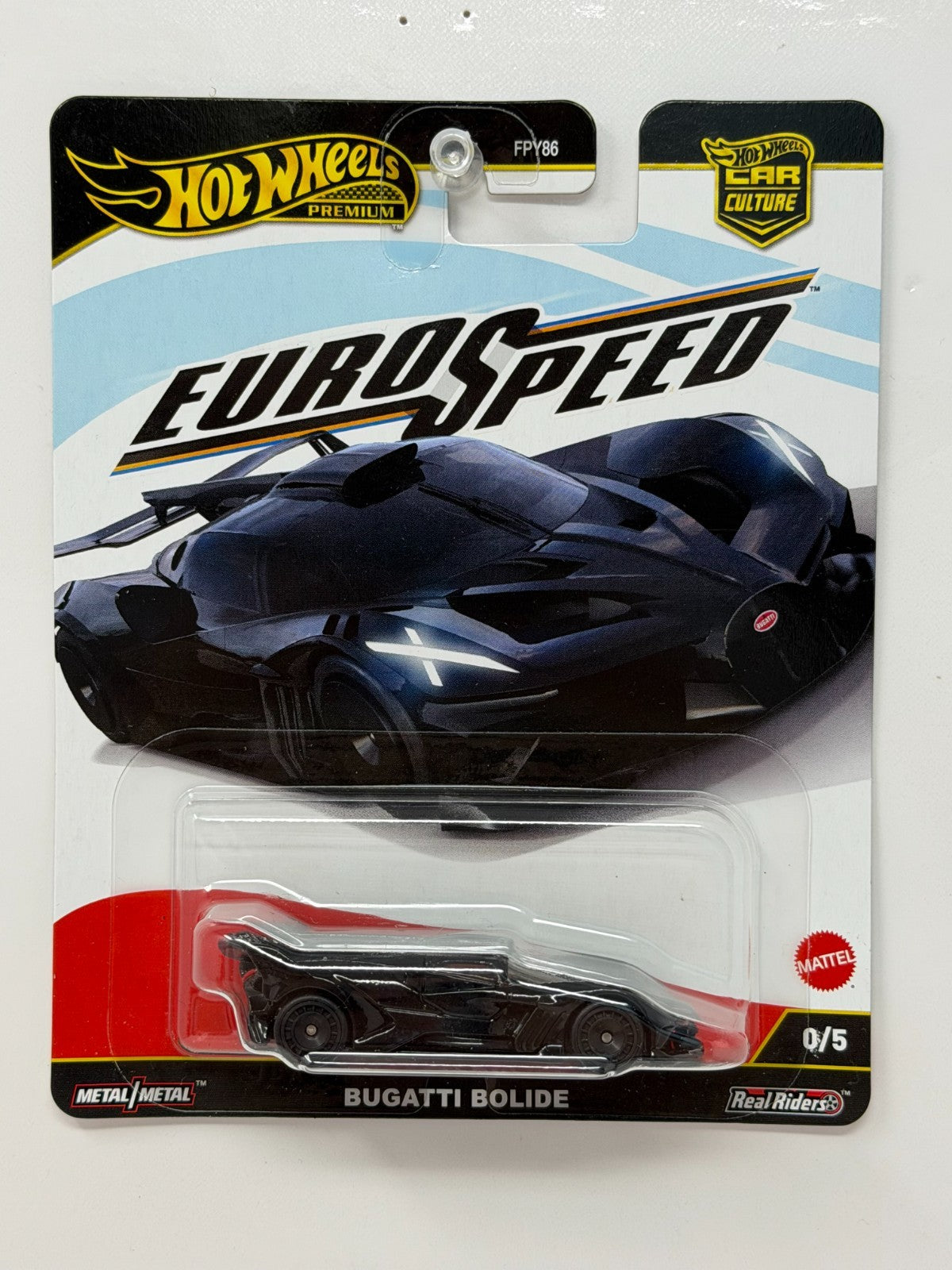 Hot Wheels Premium Euro Speed Bugatti Bolide CHASE 0/5 1:64 Diecast