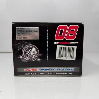 Action NASCAR #18 Kyle Busch M&M's Holiday 2008 Camry 1:24 Diecast SERIAL #118