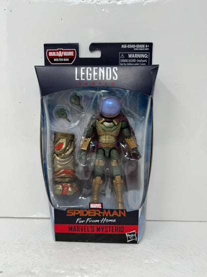 Marvel Legends Spider-Man Far From Home Mysterio Figure w/ Molten Man BAF Piece
