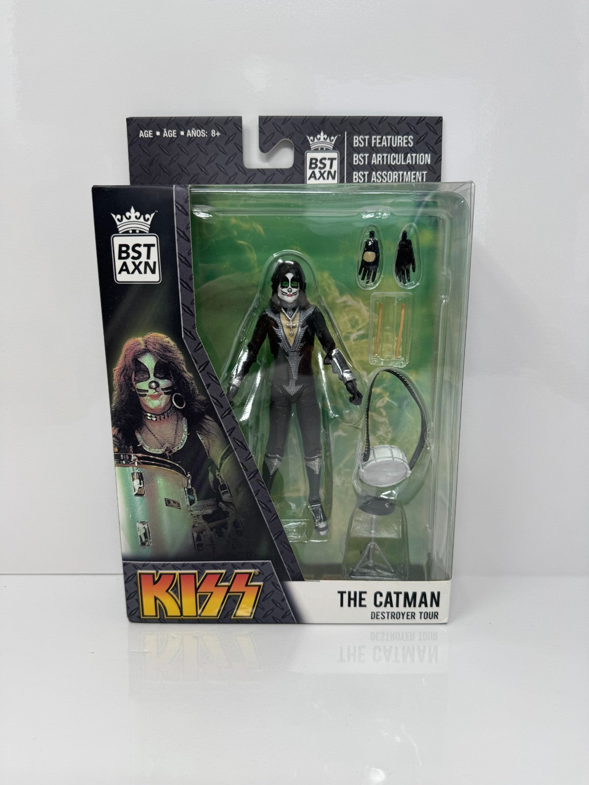 BST AXN KISS The Catman Destroyer Tour Peter Criss Action Figure