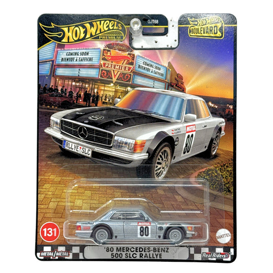 Hot Wheels Premium Boulevard #131 1980 Mercedes-Benz 500 SLC Rallye 1:64 Diecast