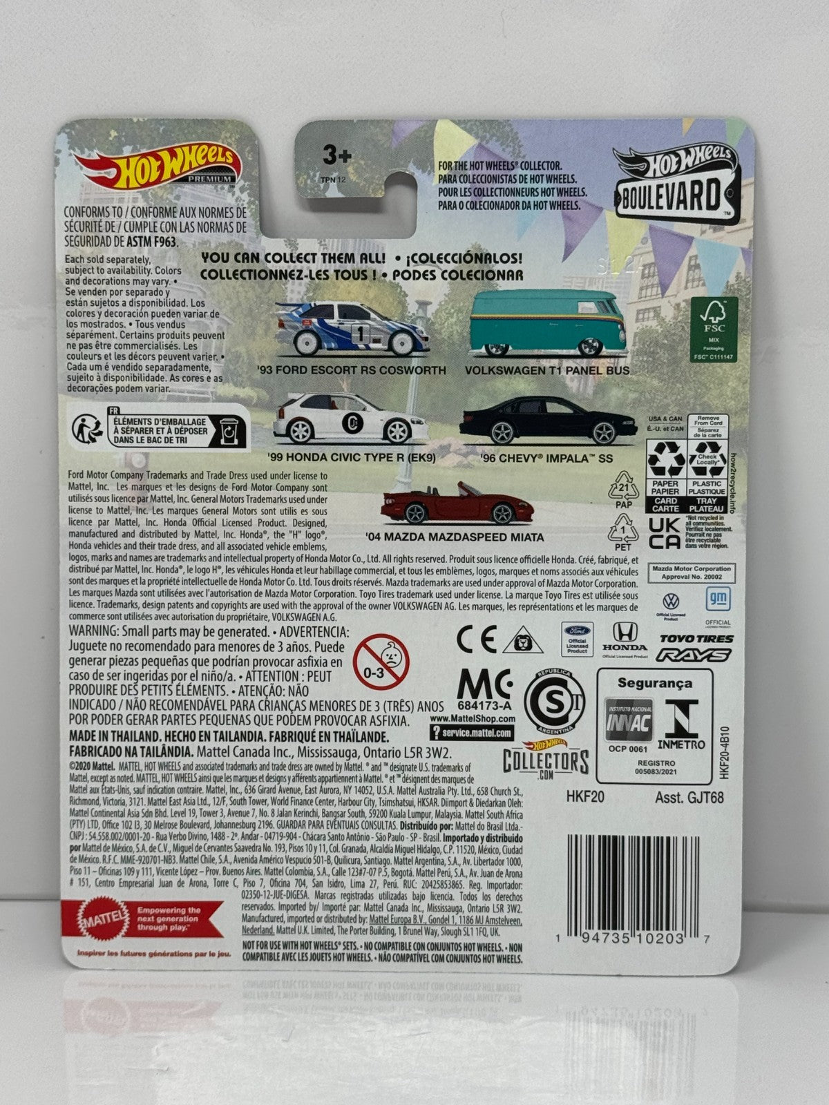 Hot Wheels Premium Boulevard #74 1996 Chevy Impala SS 1:64 Diecast