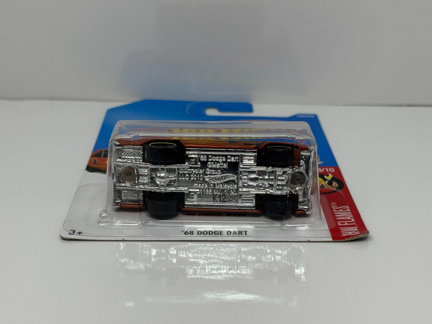 Hot Wheels Flames 1968 Dodge Dart 1:64 Diecast Orange V2