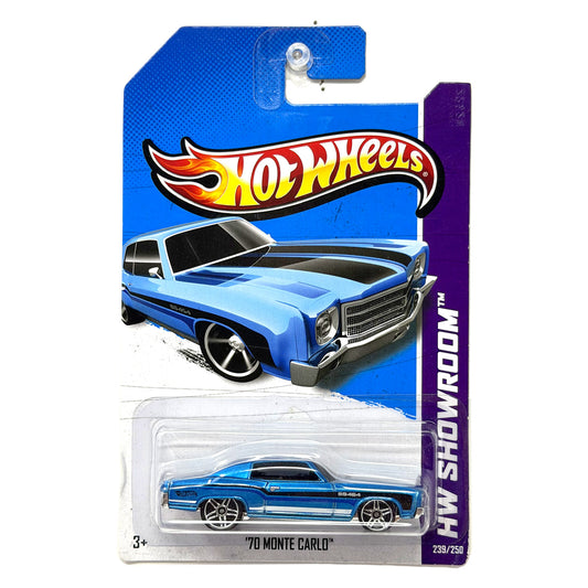 Hot Wheels HW Showroom 1970 Chevrolet Monte Carlo 1:64 Diecast Blue