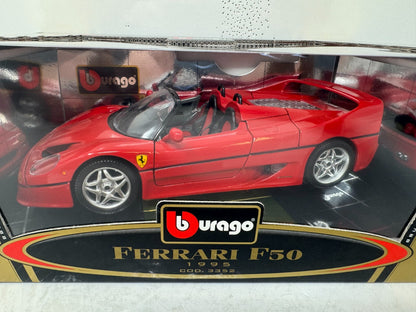 Bburago 1995 Ferrari F50 1:18 Diecast Gold Collection