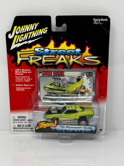 Johnny Lightning Street Freaks 1970 Plymouth Cuda Zingers 1:64 Diecast
