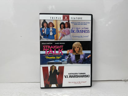 Big Business / Straight Talk / V.I. Warshawski (DVD) Comedy Good Condition!!!