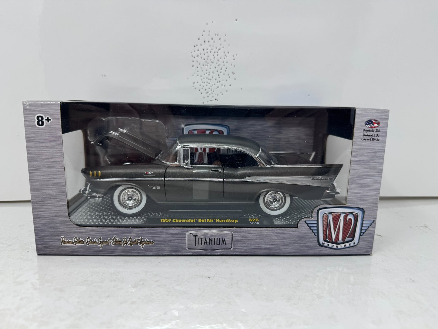 M2 Machines 1957 Chevrolet Bel Air Hardtop Titanium Edition 1:24 Diecast