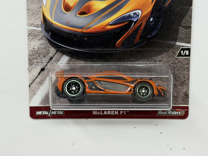 Hot Wheels Cars & Donuts McLaren P1 1:64 Diecast Real Riders