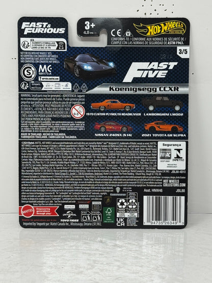 Hot Wheels Premium Fast & Furious Koenigsegg CCXR 1:64 Diecast