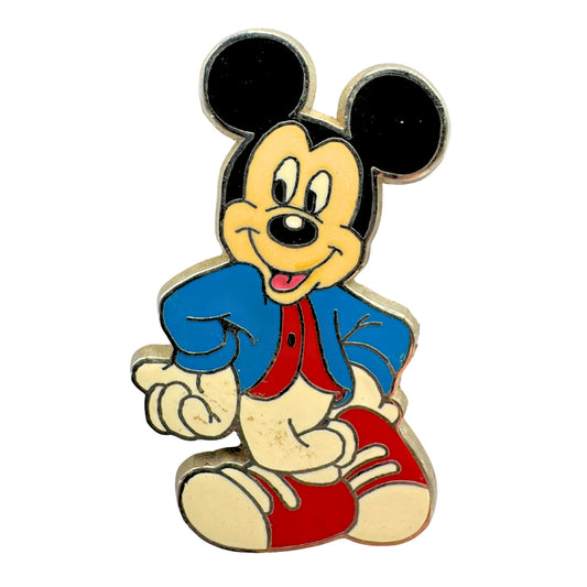 Disney Mickey Mouse Blue Jacket Red Vest Booster Trading Pin DC2S1