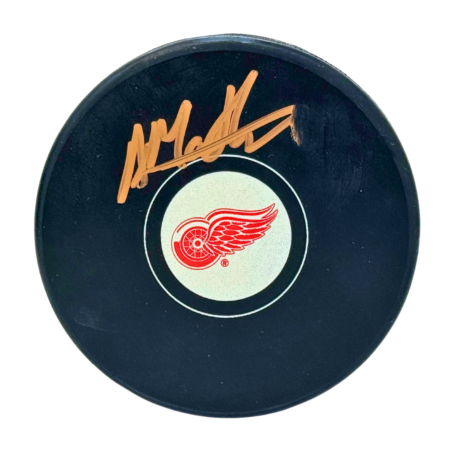 Anthony Mantha Detroit Red Wings Signed NHL Autograph Puck Gold Auto