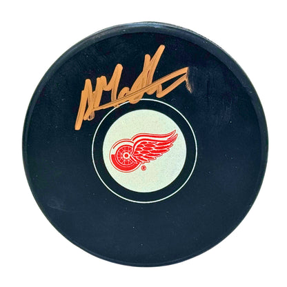Anthony Mantha Detroit Red Wings Signed NHL Autograph Puck Gold Auto