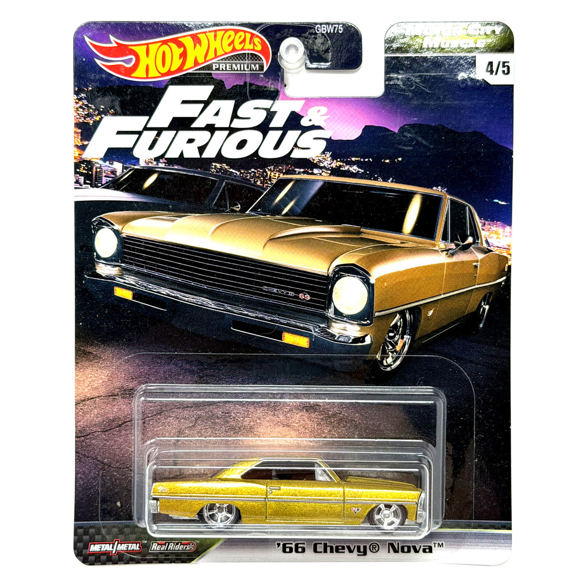 Hot Wheels Premium Fast & Furious 1966 Chevrolet Nova 1:64 Diecast