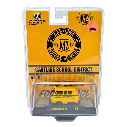 M2 Machines Castline School District 1960 VW Delivery Van 1:64 Diecast