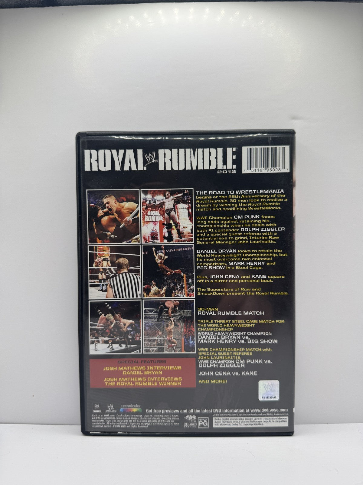 WWE Royal Rumble 2012 (DVD) WWE Wrestling