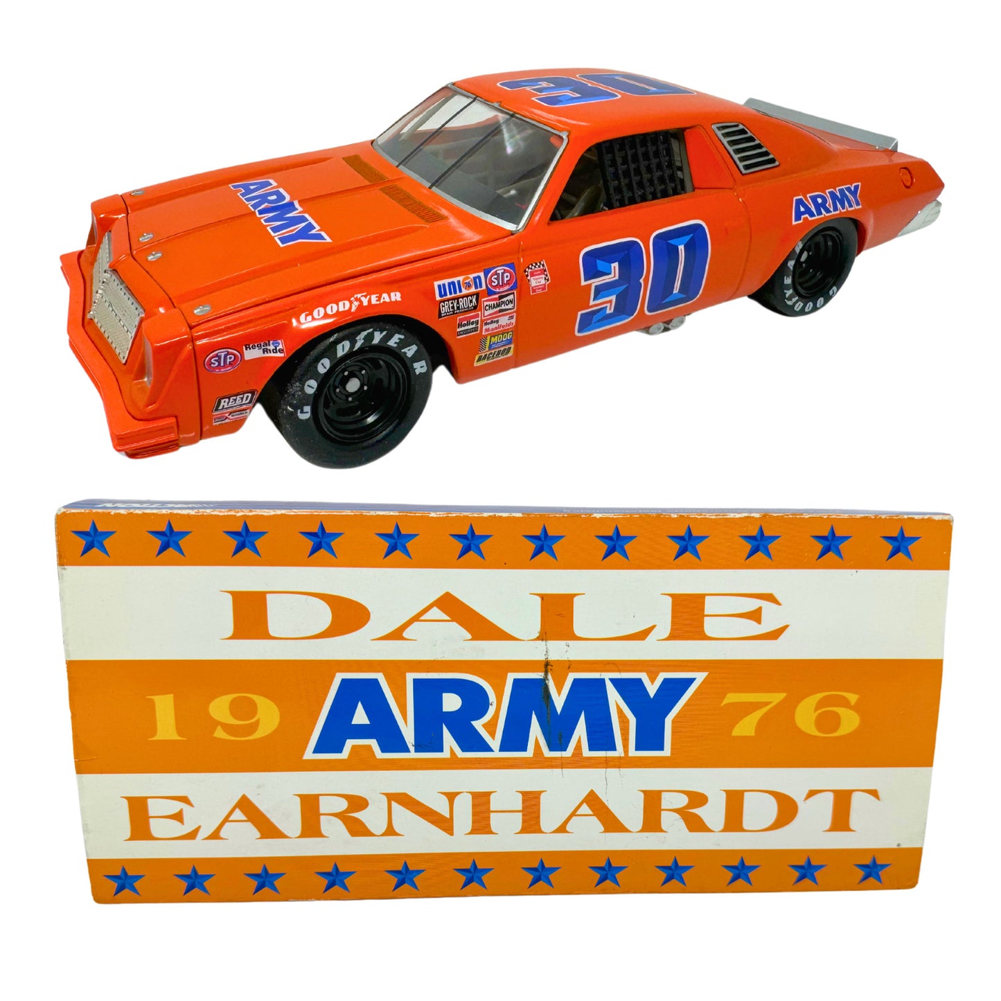 Action Nascar #30 Dale Earnhardt Sr Army 1976 Chevy Malibu 1:24 Diecast