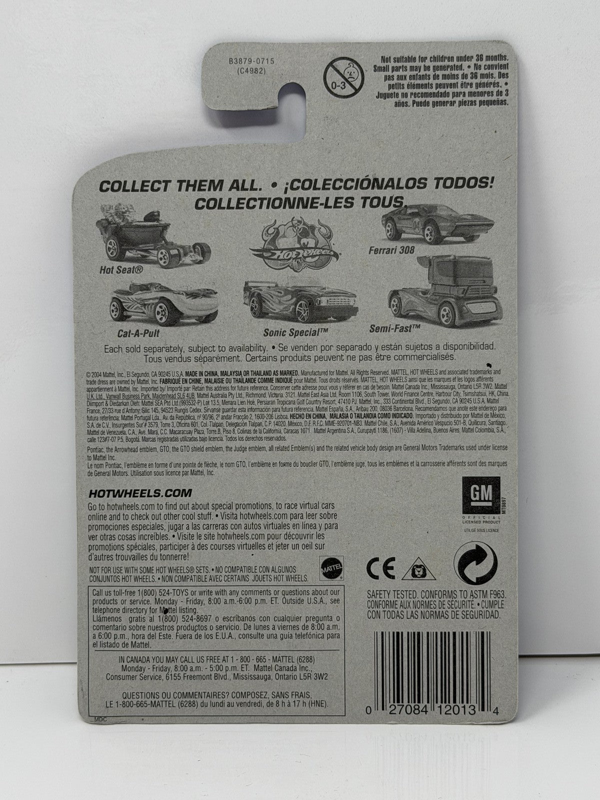 Hot Wheels Autonomicals 1969 Pontiac GTO Judge 1:64 Diecast