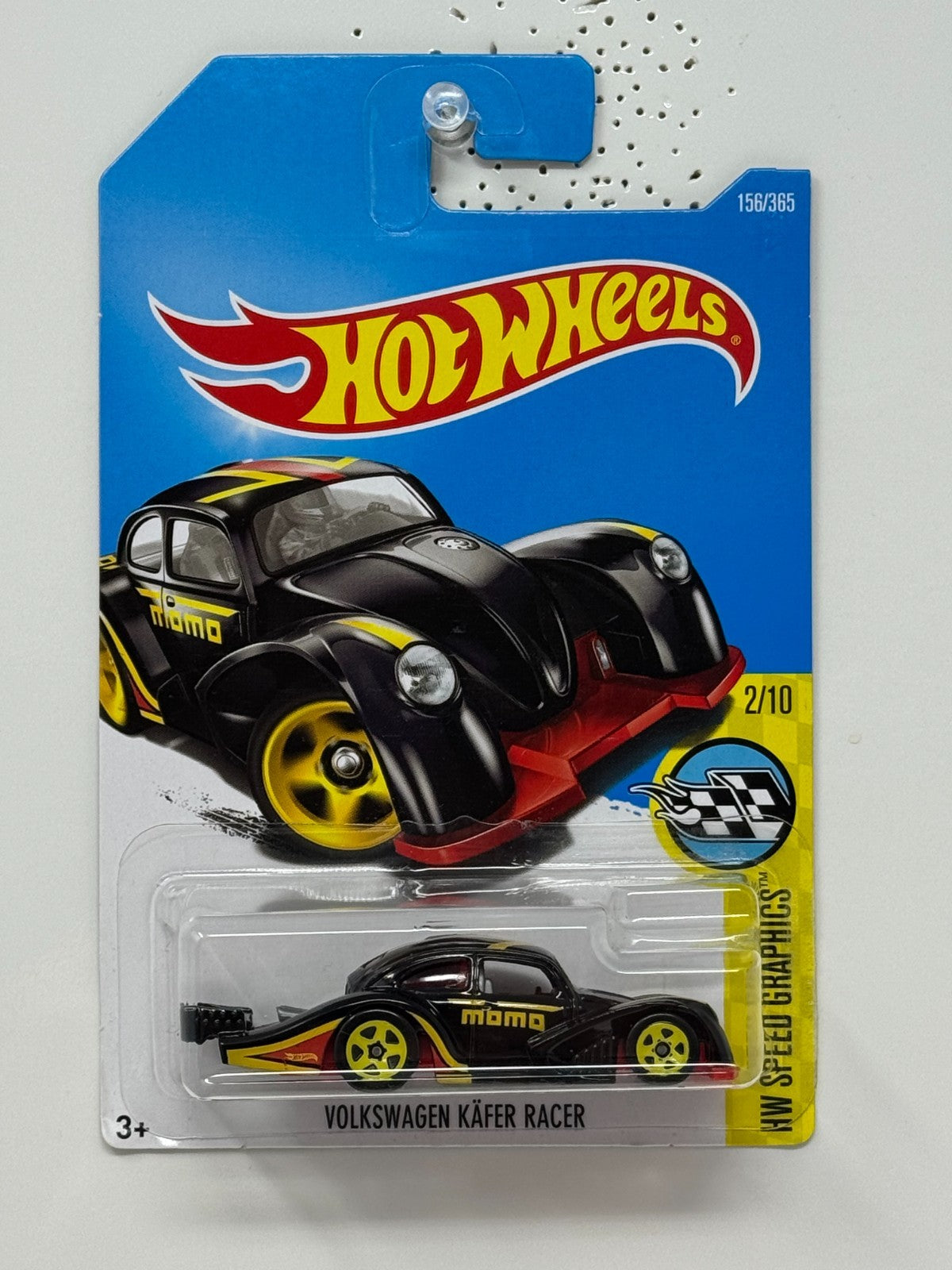 Hot Wheels Speed Graphics Volkswagen Kafer Racer MOMO Black 1:64 Diecast