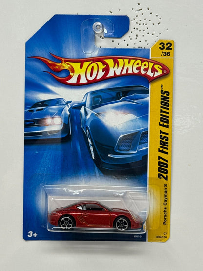 Hot Wheels First Editions Porsche Cayman 1:64 Diecast Red