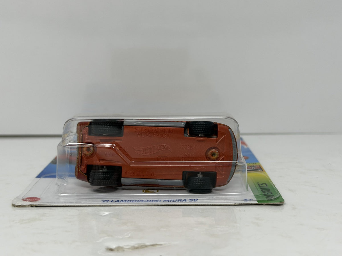 Hot Wheels Super Treasure Hunt '71 Lamborghini Miura SV Exotics 1:64 Diecast STH