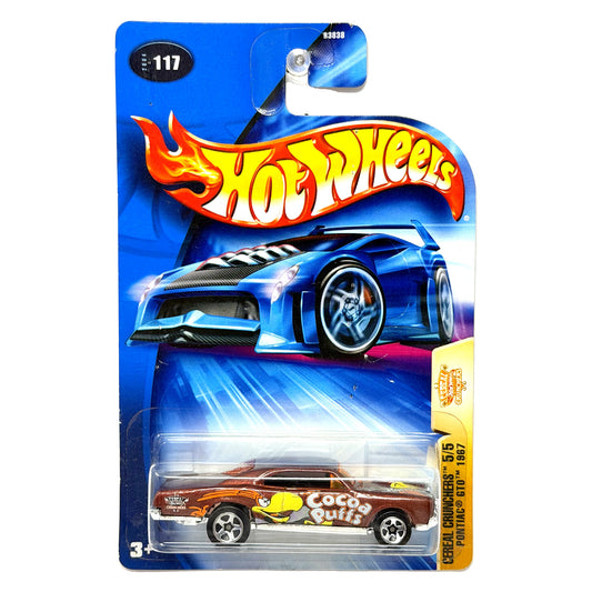Hot Wheels Cereal Crunchers 1967 Pontiac GTO Cocoa Puffs 1:64 Diecast Brown