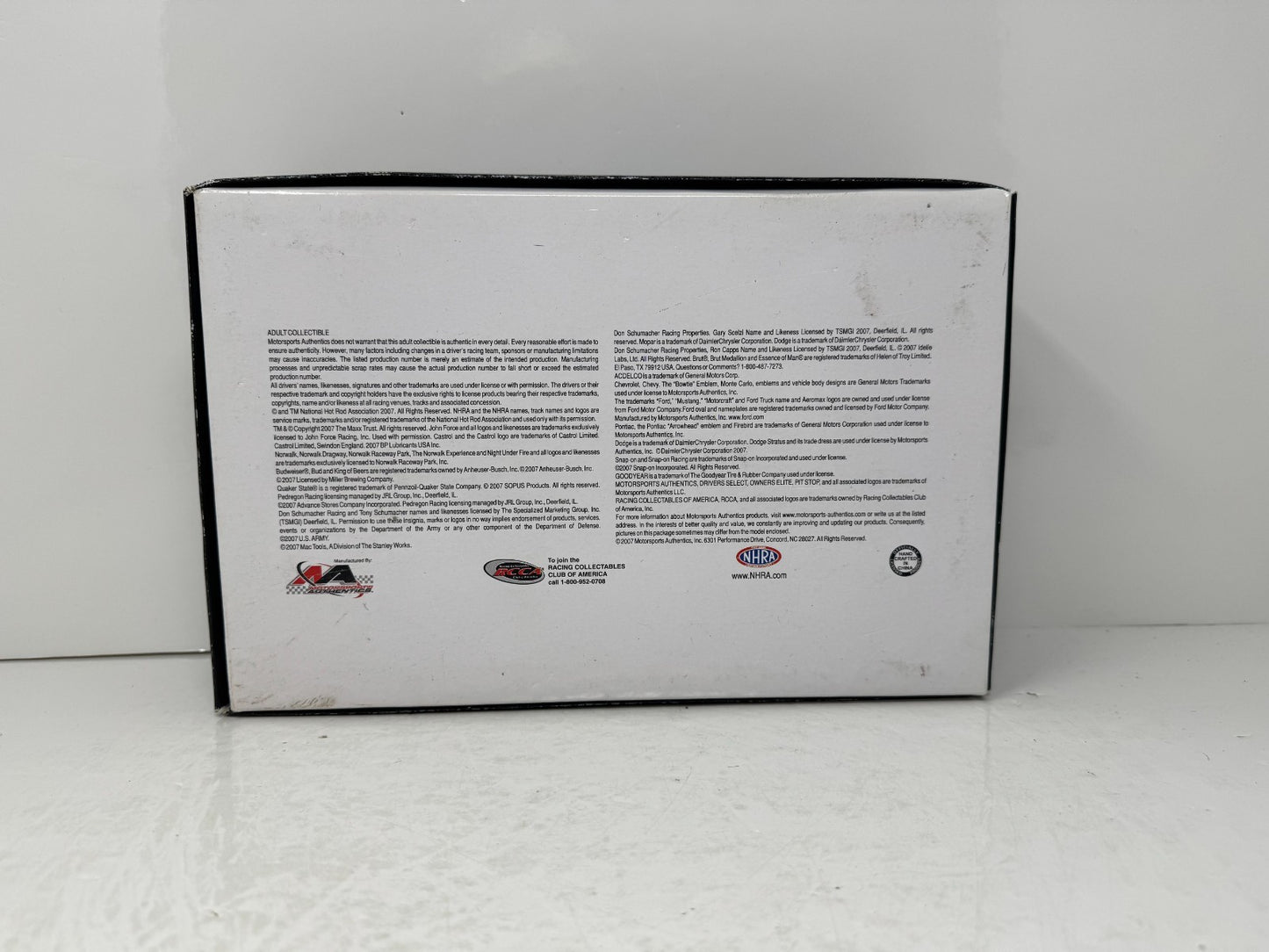 Motorsports Authentics NHRA John Force Castrol Eric Medlen Tribute 1:24 Diecast