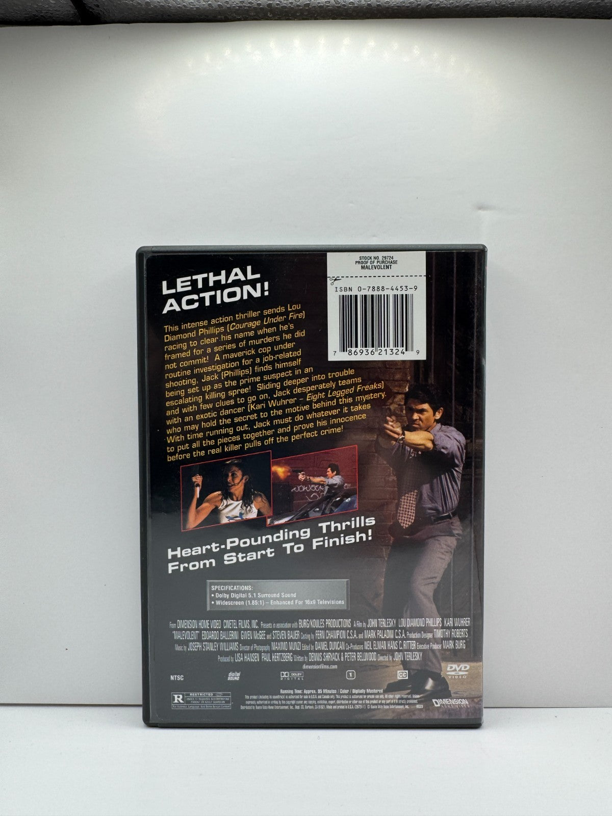 Malevolent (DVD) Lou Diamond Phillips Thriller
