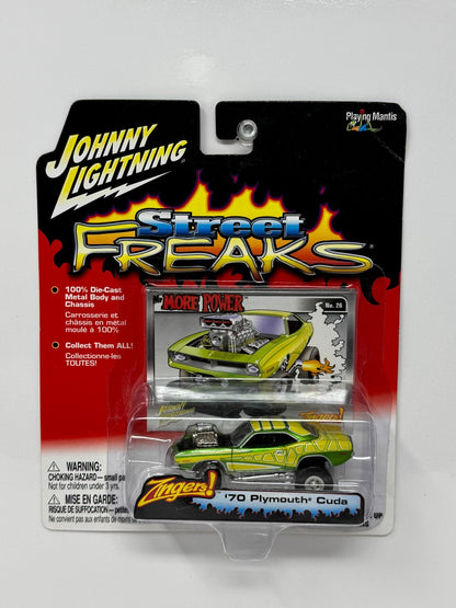 Johnny Lightning Street Freaks 1970 Plymouth Cuda Zingers 1:64 Diecast