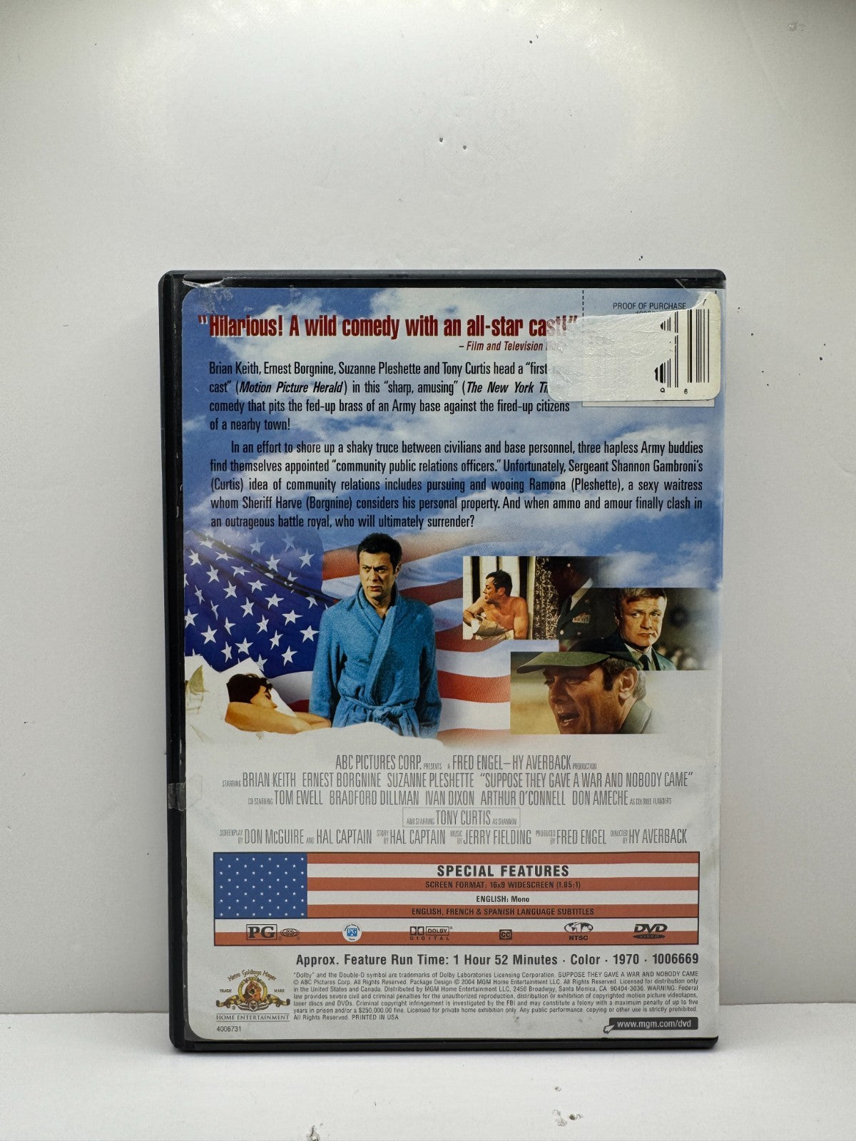 Suppose They Gave a War and Nobody Came (DVD) Comedy Satire