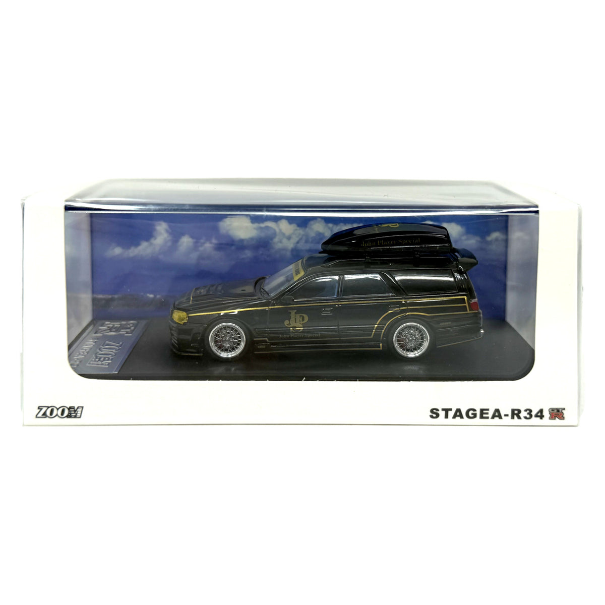 ZOOM John Player Special Nissan Stagea R34-R 1:64 Diecast