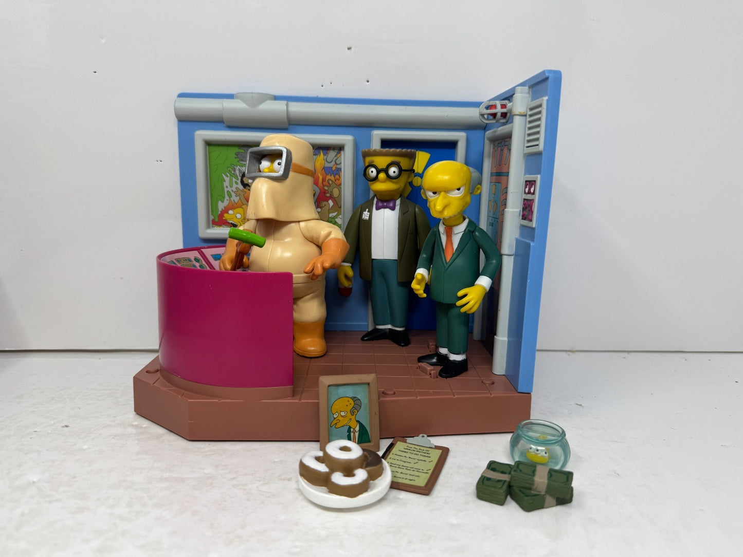 Simpsons World of Springfield Nuclear Power Plant Playmates Playset Diorama