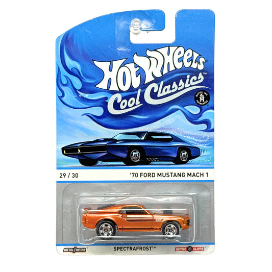 Hot Wheels Cool Classics 1970 Ford Mustang Mach 1 Spectrafrost 1:64 Diecast
