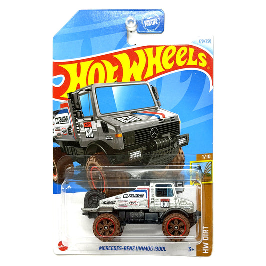 Hot Wheels ZAMAC HW Dirt Mercedes-Benz Unimog 1300L 1:64 Diecast