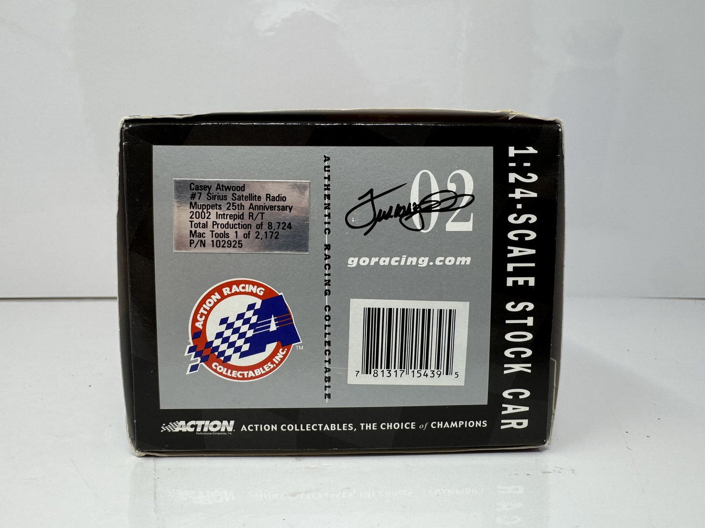 Action Nascar Casey Atwood #7 Sirius Muppets 2002 Dodge Intrepid 1:24 Diecast