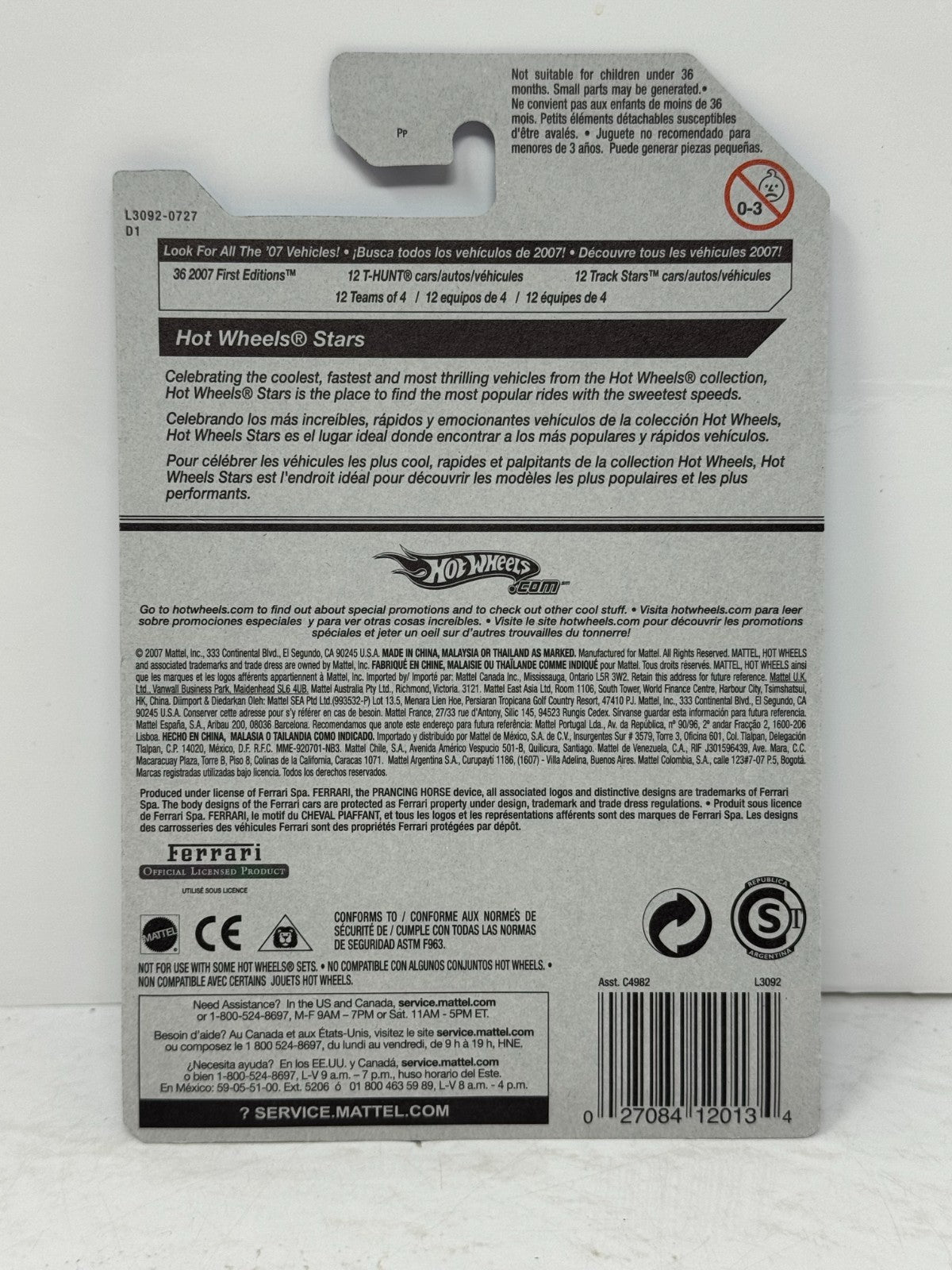 Hot Wheels Stars Ferrari 333 SP 1:64 Diecast