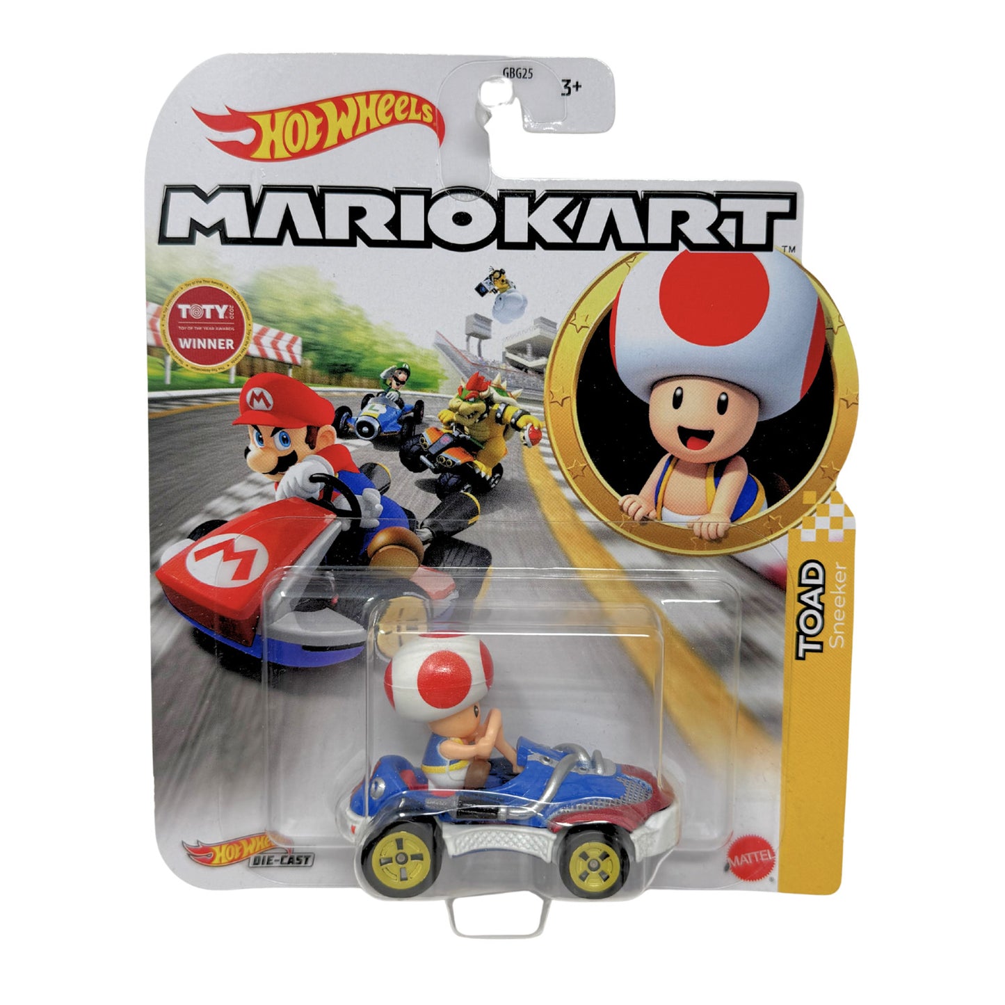 Hot Wheels Mario Kart Toad Standard Kart 1:64 Diecast