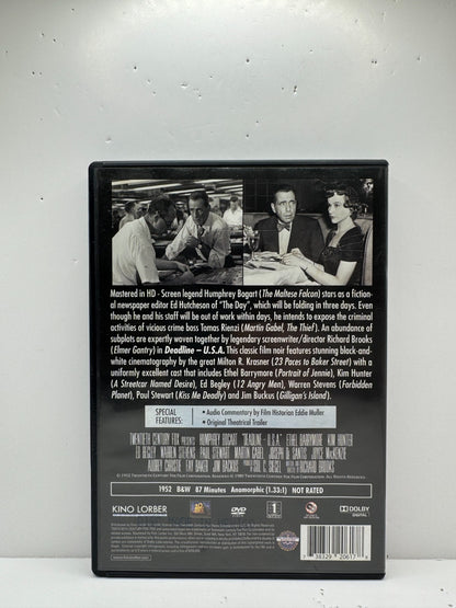 Deadline U.S.A. (DVD) Drama Kino Lorber