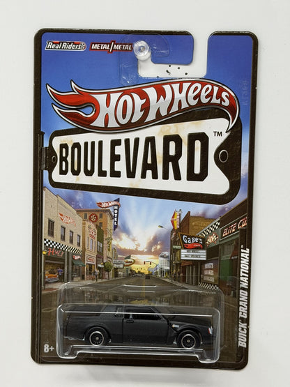 Hot Wheels Boulevard Buick Grand National 1:64 Diecast Real Riders Black