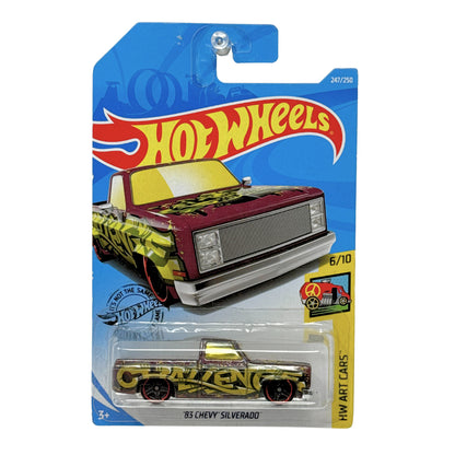 Hot Wheels HW Art Cars 1983 Chevy Silverado Graffiti Deco 1:64 Diecast