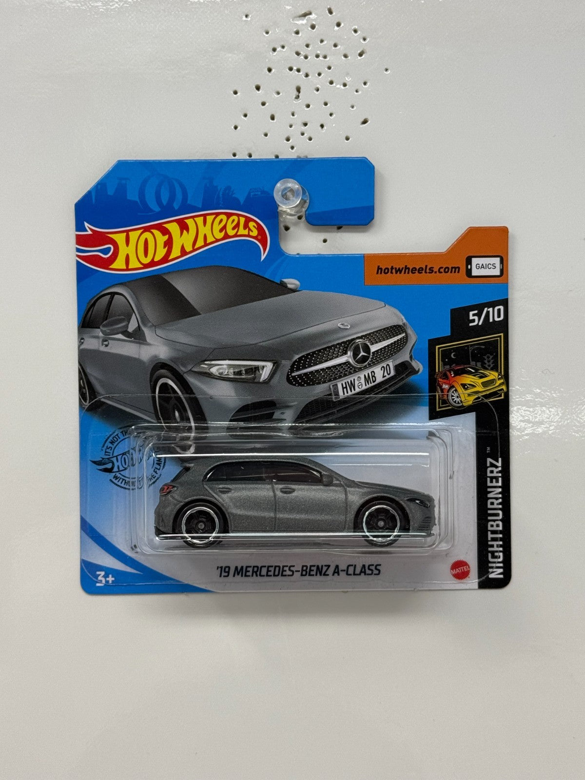 Hot Wheels Nightburnerz 2019 Mercedes-Benz A-Class 1:64 Diecast Short Card