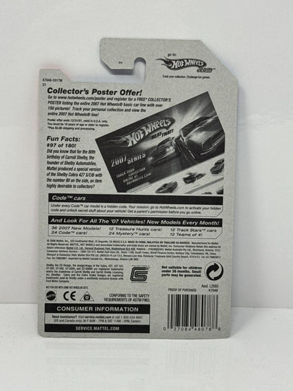 Hot Wheels Code Car Shelby Cobra 427 SC 1:64 Diecast Factory Sealed