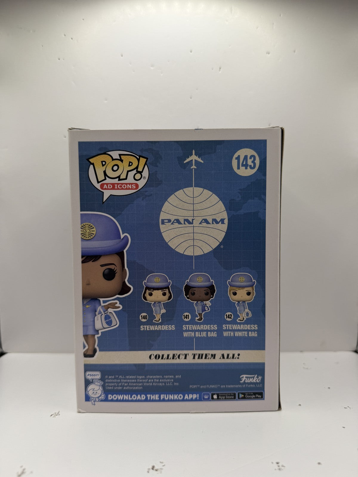 Funko Pop! Pan Am #143 Stewardess with White Bag Exclusive Vinyl Figure