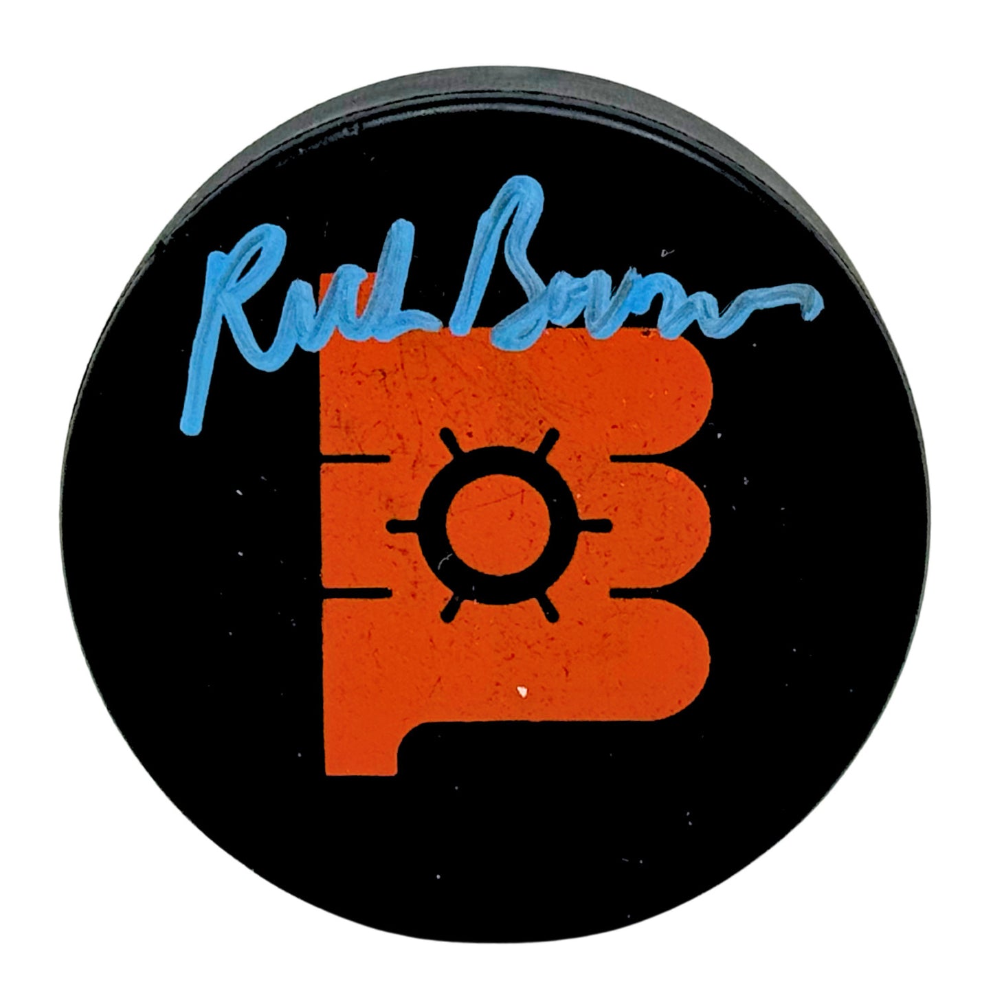 Rick Bowness Maine Mariners Signed NHL Autograph Puck Blue Auto