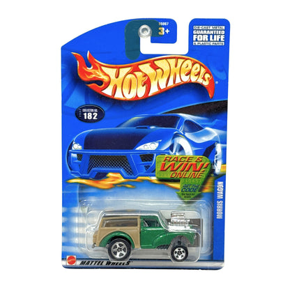 Hot Wheels Race & Win Online Morris Wagon 1:64 Diecast Gree