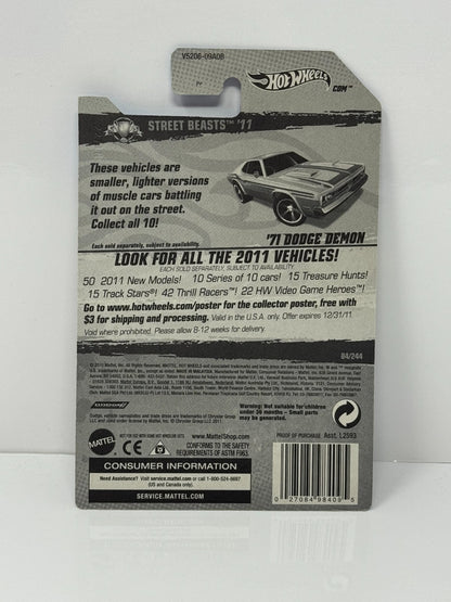 Hot Wheels Street Beasts 1971 Dodge Demon 1:64 Diecast Factory Sealed Yellow
