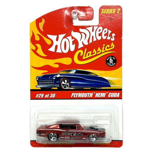 Hot Wheels Classics Series 2 Plymouth Hemi Cuda 1:64 Diecast Red