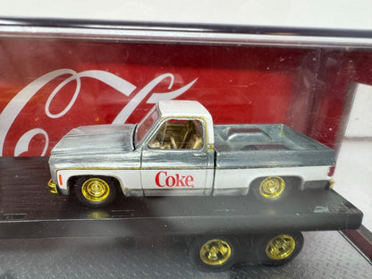 M2 Machines Auto Haulers Chevrolet Pickup Truck Set Coca-Cola 164 Diecast Custom