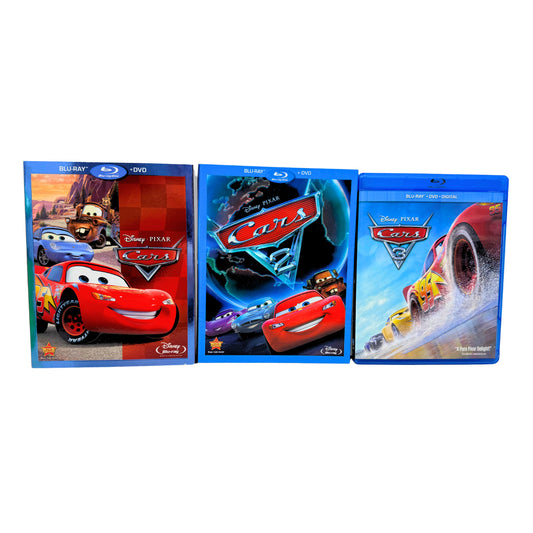 Cars (Blu-ray) Disney Pixar Cars 1-3 Complete Movie Collection Set